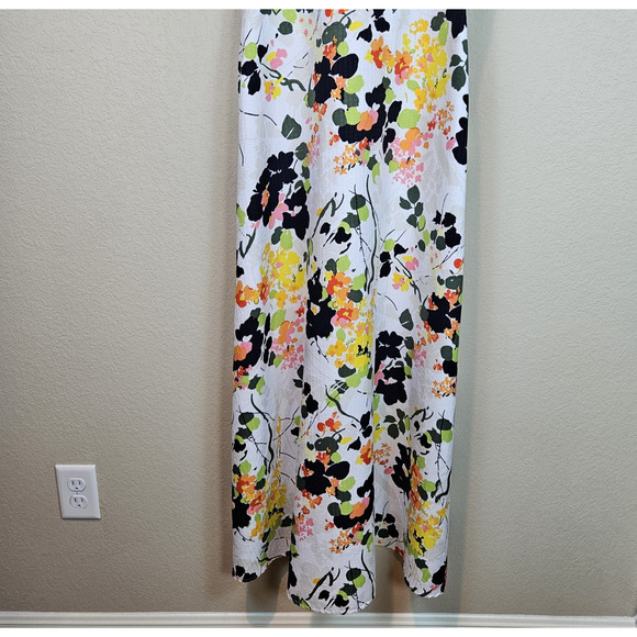 Banana Republic Floral Maxi Dress Sleeveless Silky Garden Party Long Art Size 6 - Picture 9 of 16